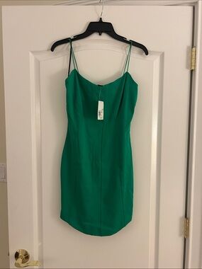 Forever 21 Emerald Green Spaghetti Strap Mini Dress